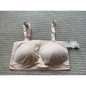 Truekind Bandeau Convertible Strapless Wireless Seamless Bra Sz 2XL NEW